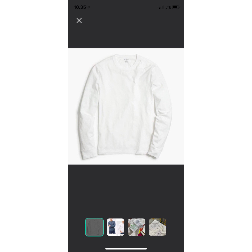 kaos putih jcrew