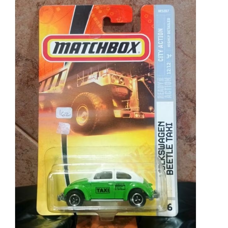 Matchbox vw volkswagen beetle taxi city action 2007