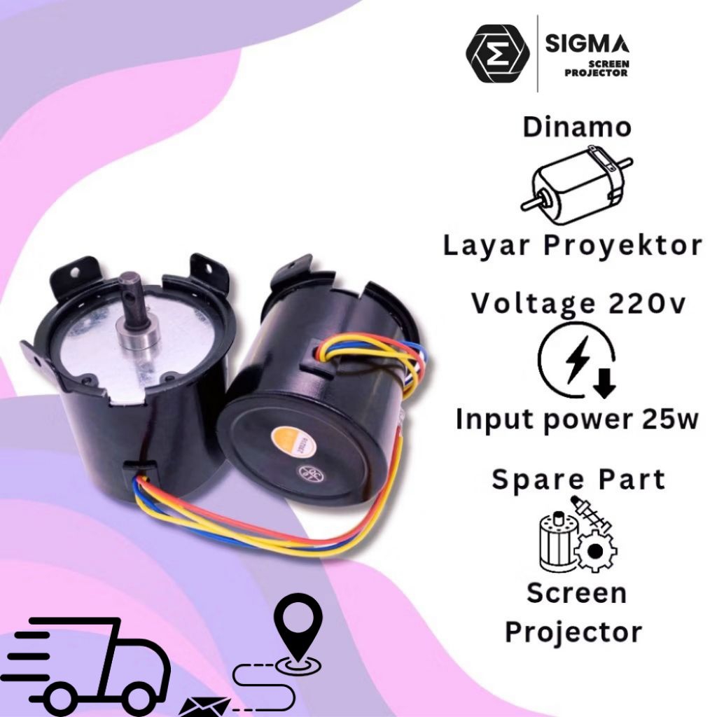 Dinamo Layar Proyektor 70 inch - 150 inch / Dinamo Motor Layar Motorized