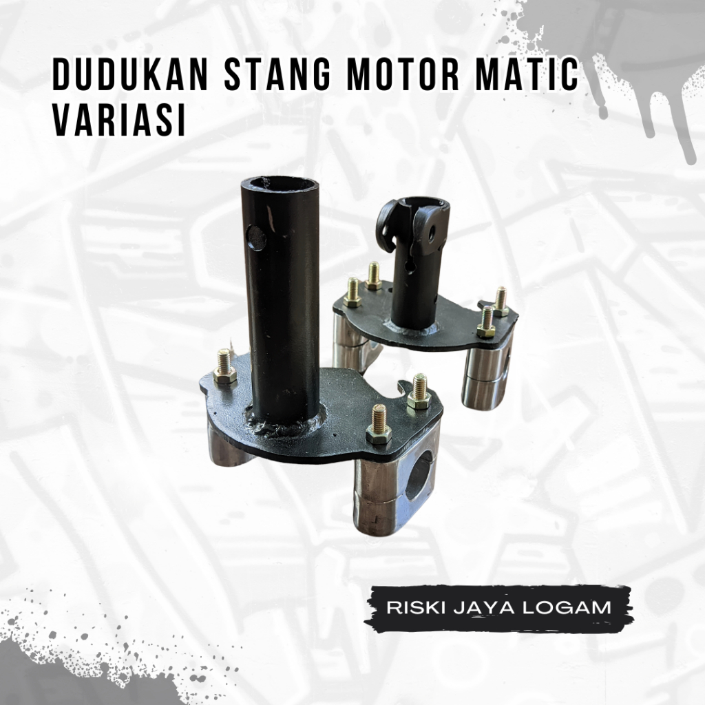 Dudukan Stang Matic Variasi Honda Yamaha Tebal 5mm Adaptor Stang Trondol Beat Street Scoopy Mio Soul