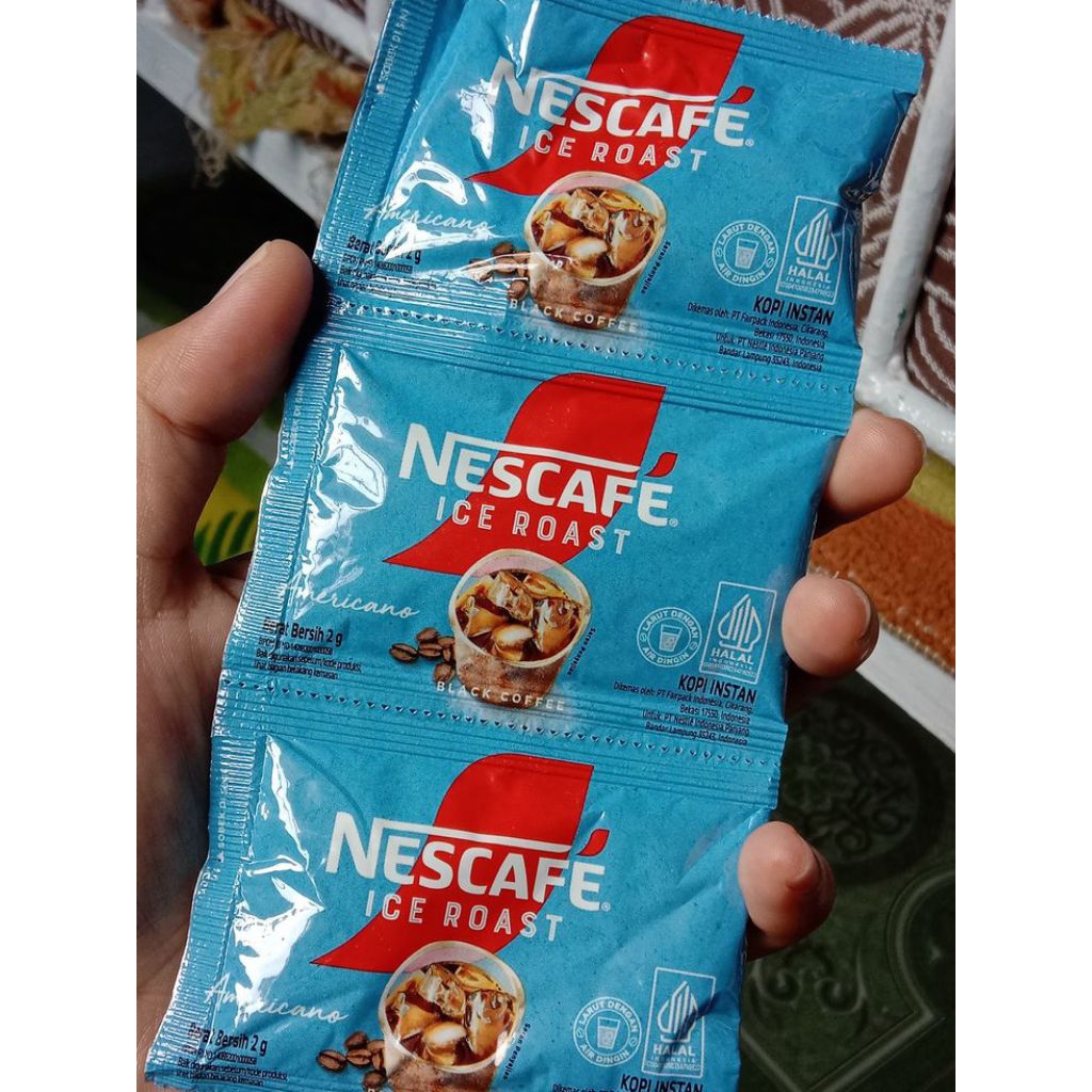 Nescafe Ice Roast Americano - Black Coffee Sachet Kopi Dingin Instan