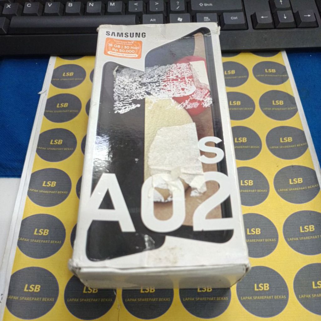 DUS BOX/KOTAK HANDPHONE SAMSUNG A02S ORIGINAL BEKAS