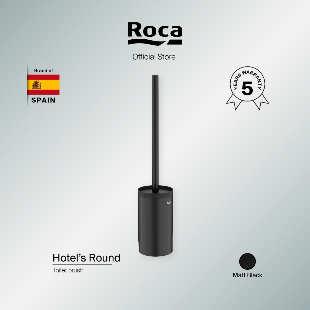 ROCA Hotels Round Toilet Brush | Sikat WC Stand Bulat Kamar Mandi
