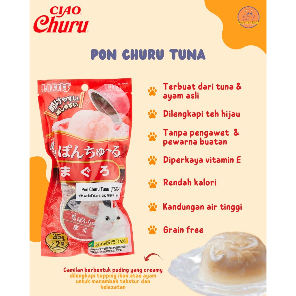 PON CHURU CIAO CUP ORIGINAL | CIAO CHURU INABA CUP | SNACK KUCING PREMIUM CREAMY TREATS | CAT TREAT 