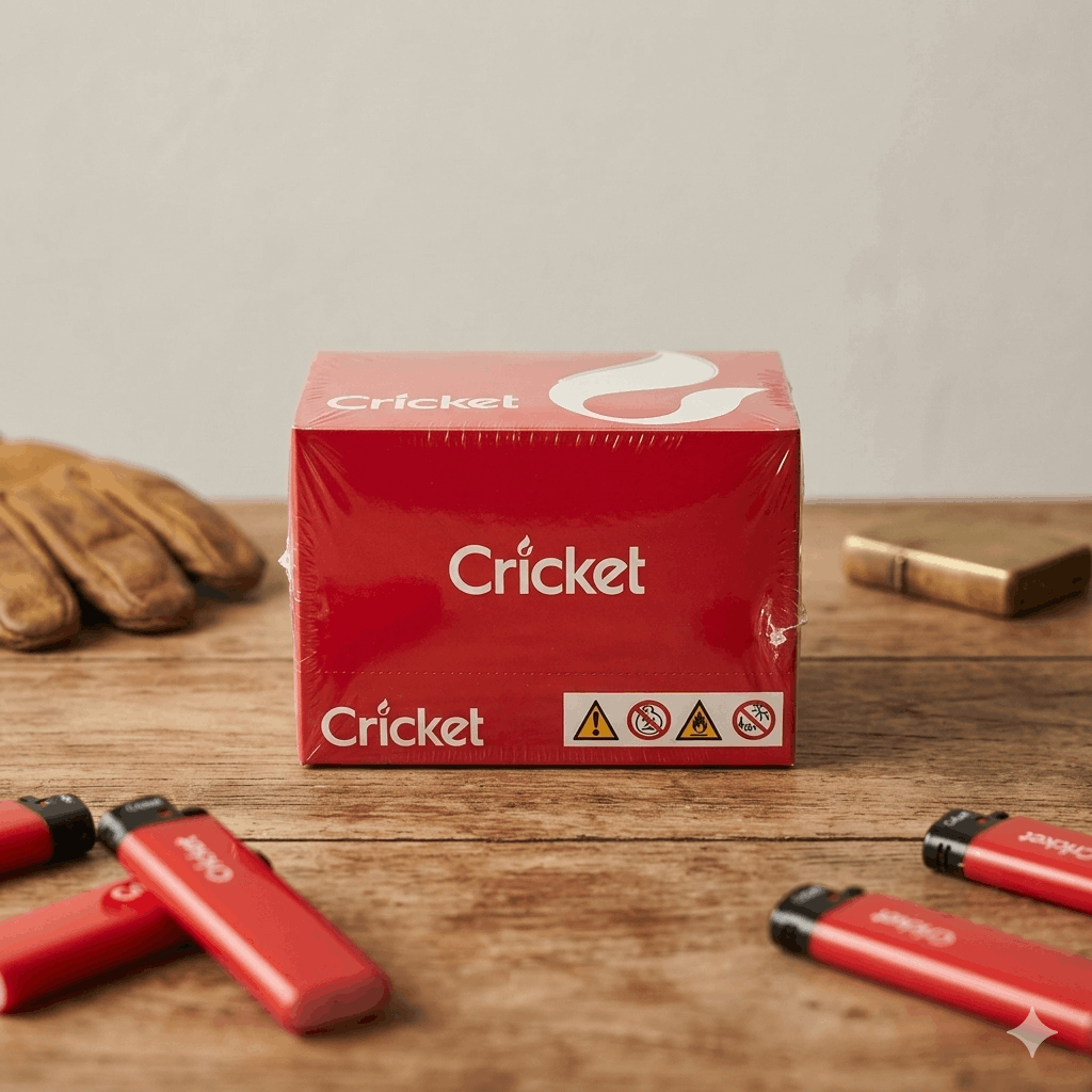 Mancis Cricket (1 Box Isi 25 Pcs)