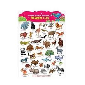 POSTER PERAGA PENDIDIKAN HEWAN LIAR (BAHAN PPC)