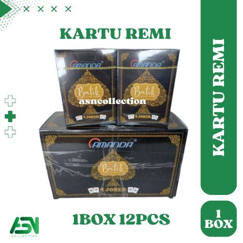 KARTU REMI BATIK - 1BOX ISI 12PCS
