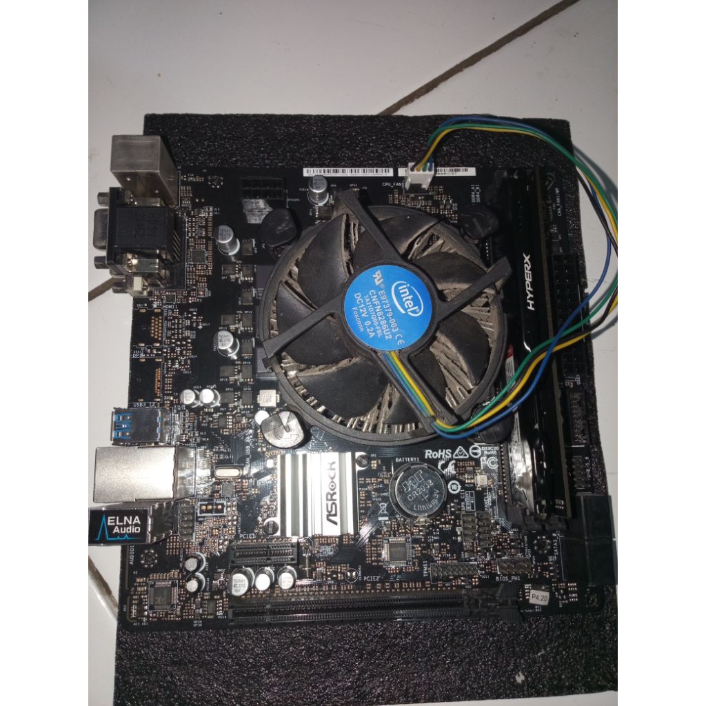 Paketan i3 9100f + mobo h310cm + hsf + ram 8gb ddr4
