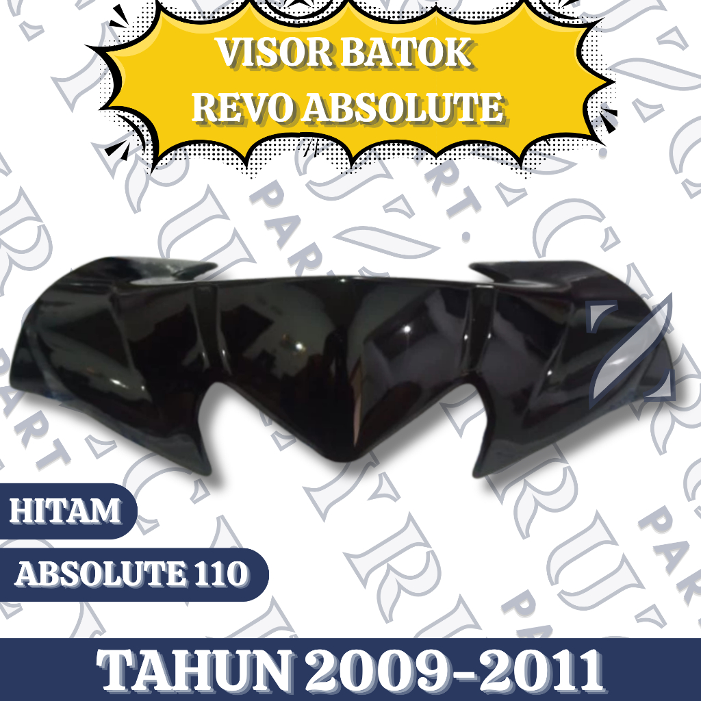 Visor Batok Depan Revo Absolute Revo 110 Tahun 2009 2010 2011 Hitam