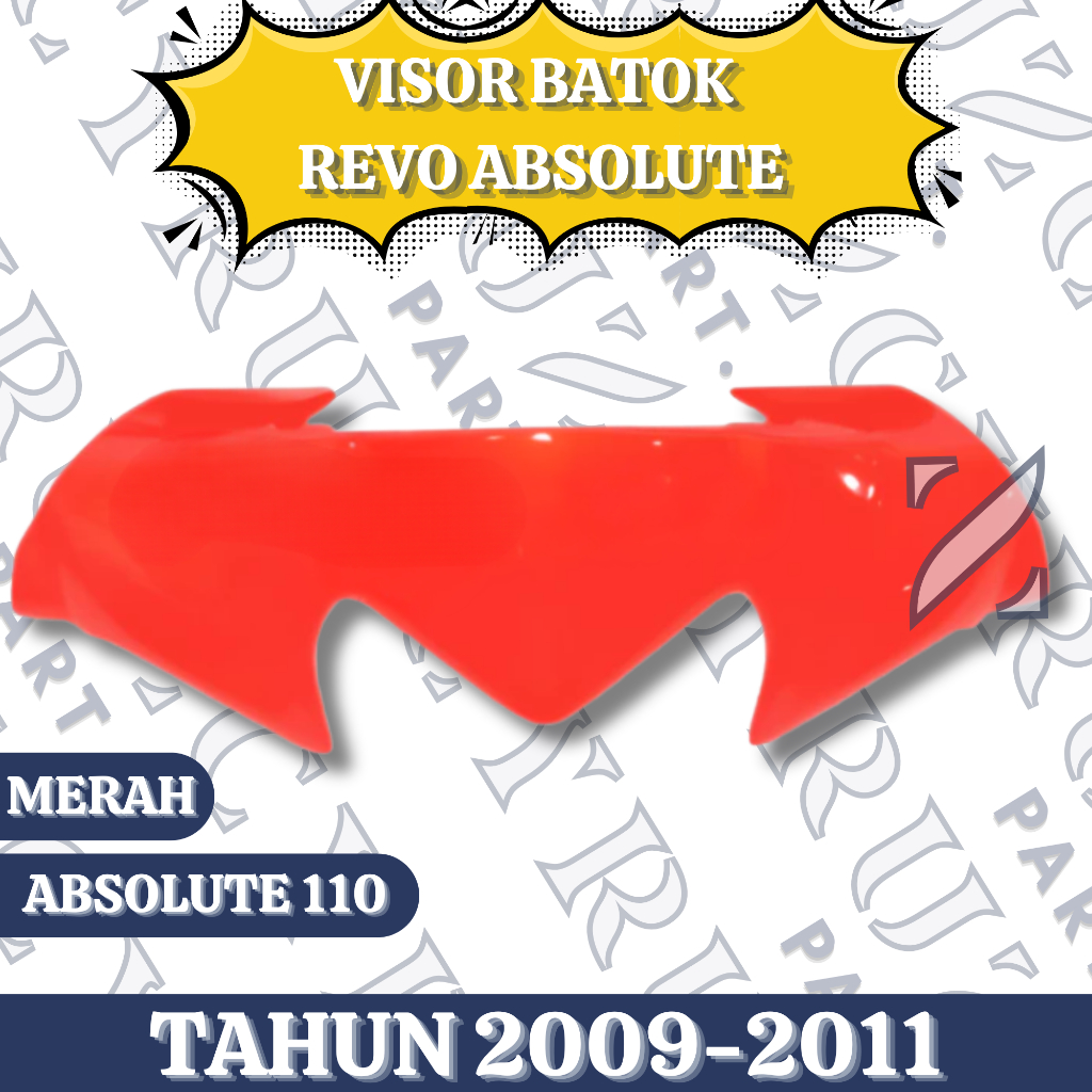 Visor Batok Depan Revo Absolute Revo 110 Tahun 2009 2010 2011 Merah