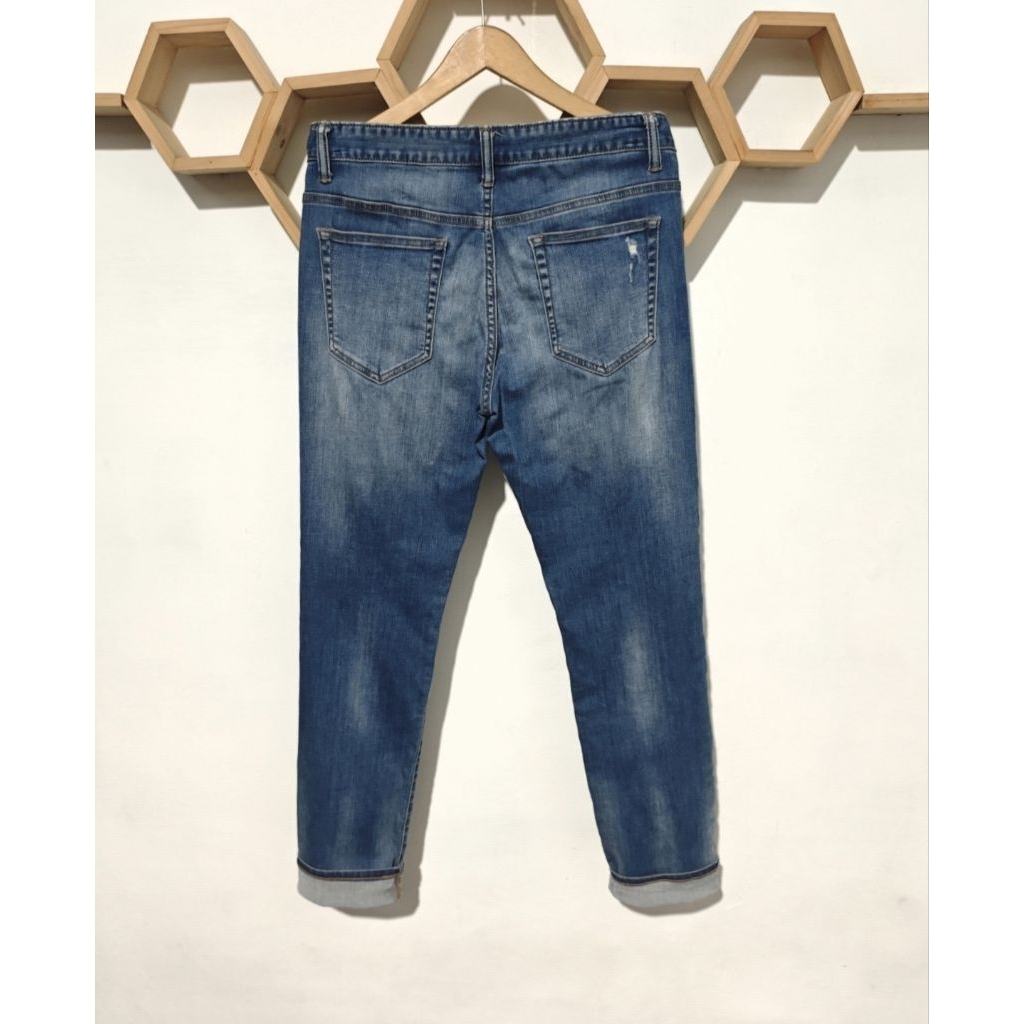CELANA JEANS TOPTEN RIPED SLIMFIT SIZE 32