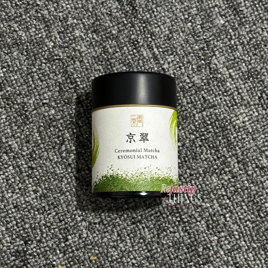 [READY] Kaminari Issa Kyosui Ceremonial Matcha Can 20g Original Japan | Matcha Jepang Premium