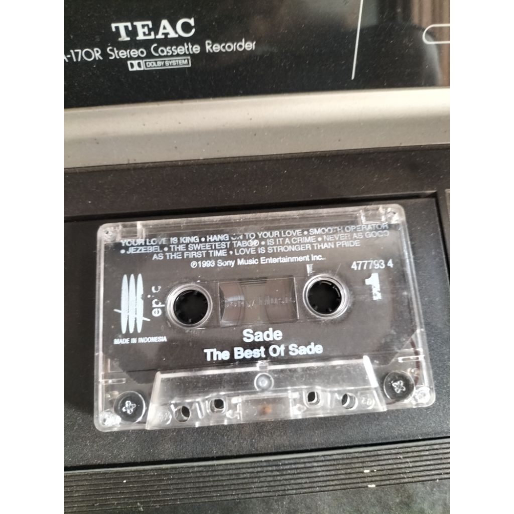 Kaset pita SADE - The best of Sade