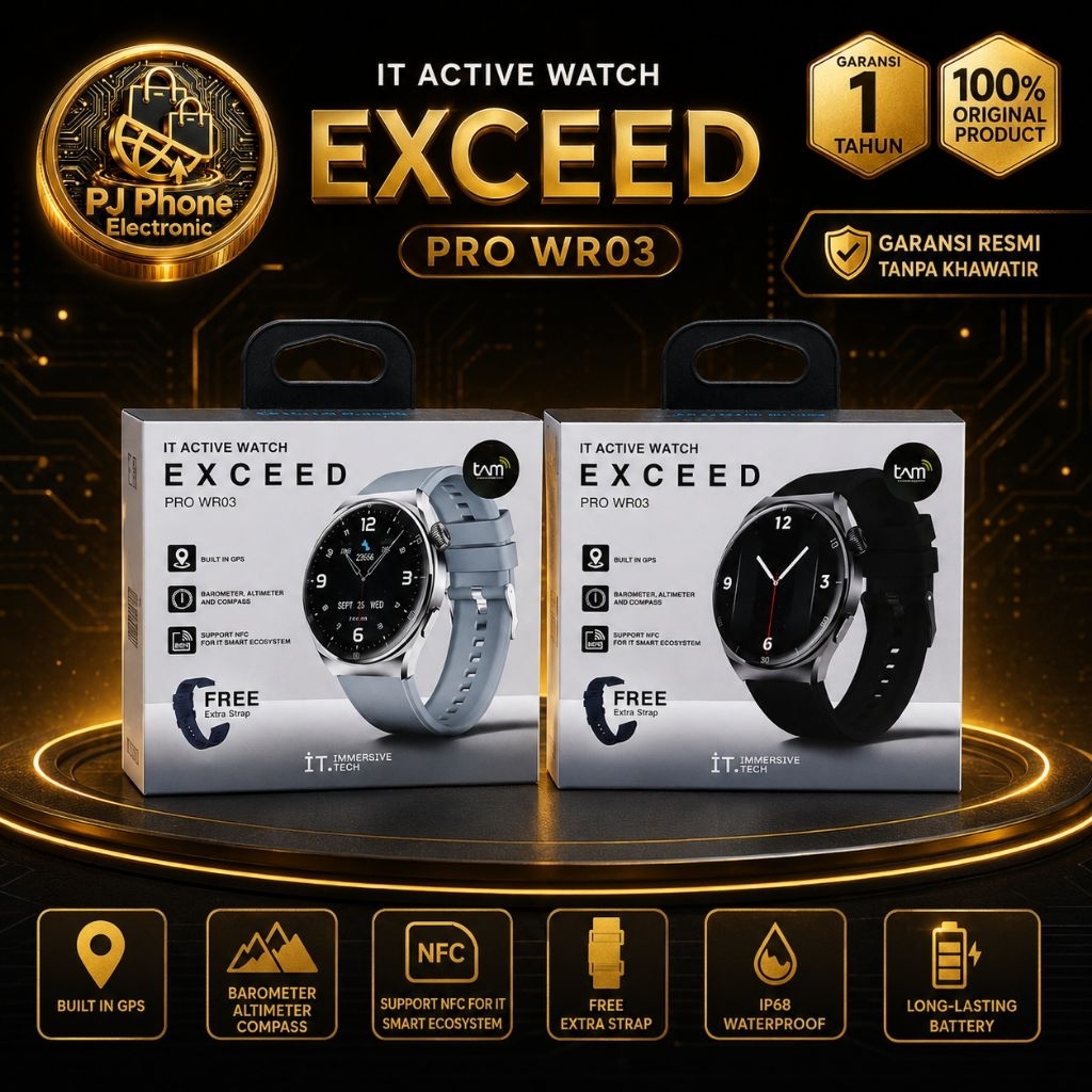 IT active watch exceed pro WR03 garansi TAM