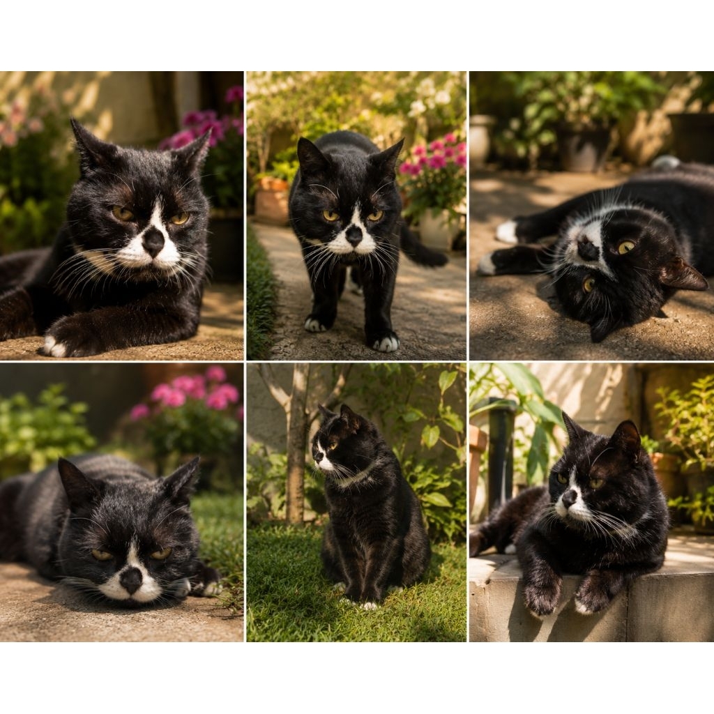 kucing — american shorthair tuxedo