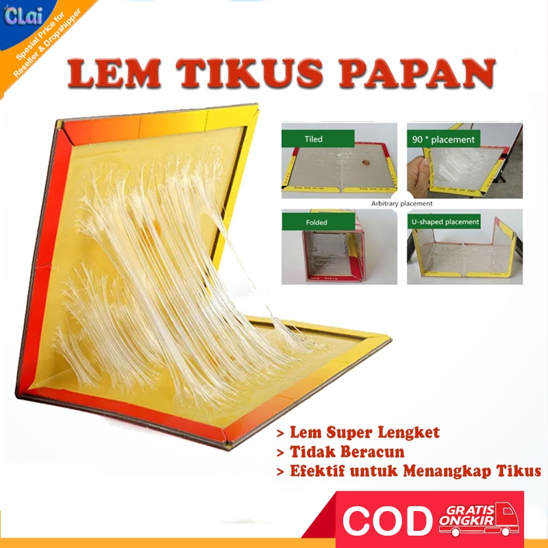 (clai) Lem Tikus Papan Model Buku Super Lengket Besar Jebakan Tikus / Petrokum / 100% original / Lem