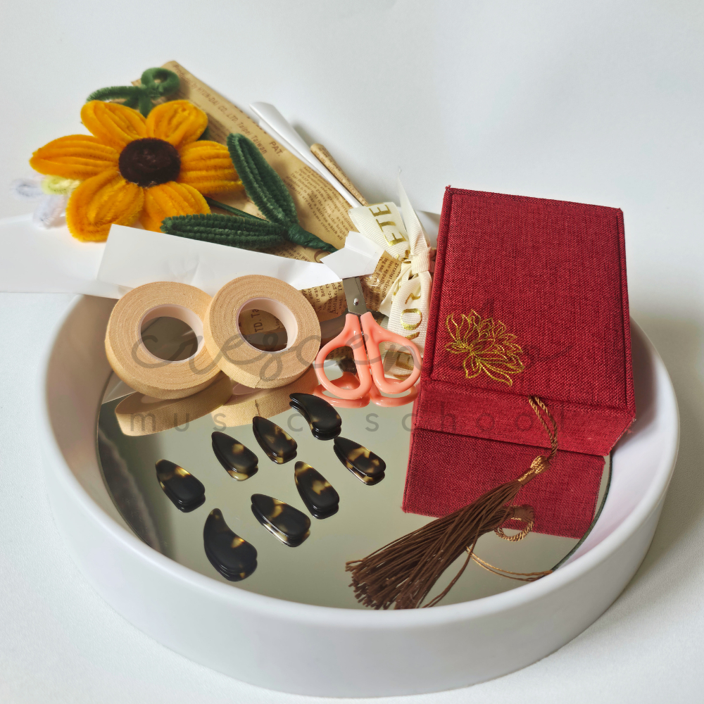 CRESCENDO Kuku Coklat Guzheng Box - Aksesoris Guzheng Kecapi China