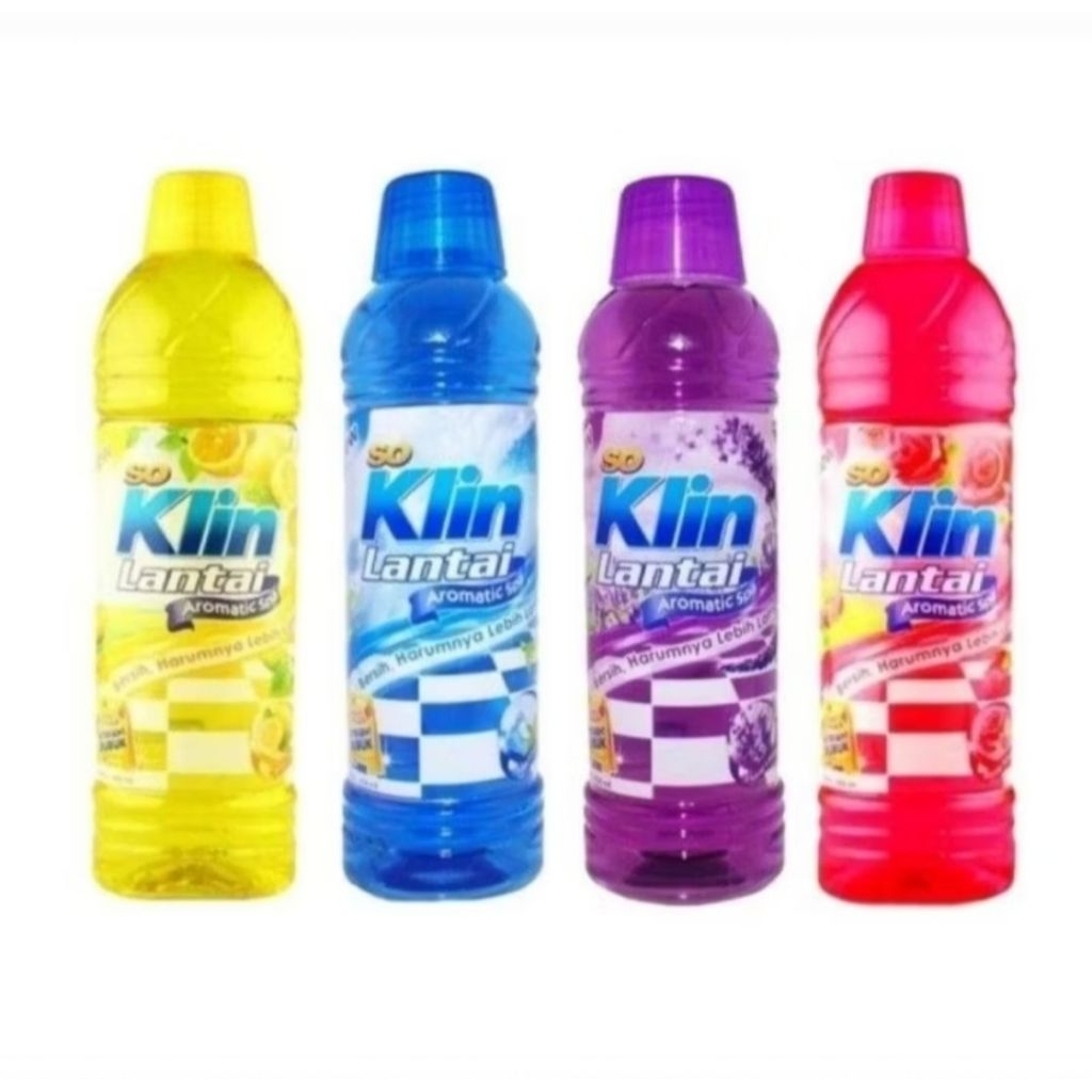 Soklin Pembersih Lantai Ungu Pink Hijau Lavender Bloom Botol 450 ml