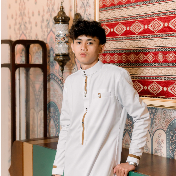 Jubah Gamis pria slimfit Maderpray jubah sultan Elegan