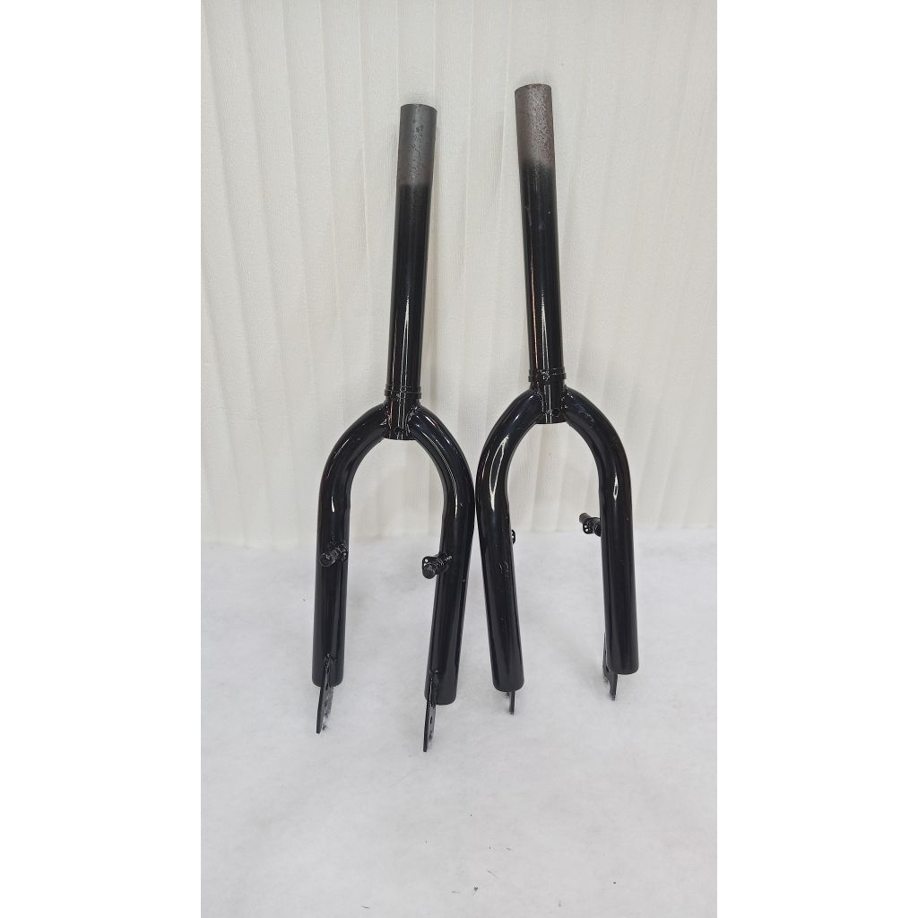 Fork Garpu Sepeda BMX 20 Inch - Baja Tebal, Warna Hitam, Model Drat