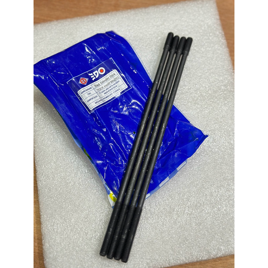 Baut Sunduk Baut Ancer Tiger FFA Panjang 26,3 cm M8 Gl Megapro EDO FFA PANJANG BAUT ANCER TIGER BAJA