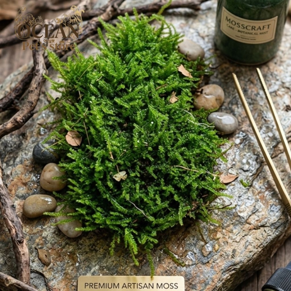 MOS darat semi air mos bonsai aquascape paludarium