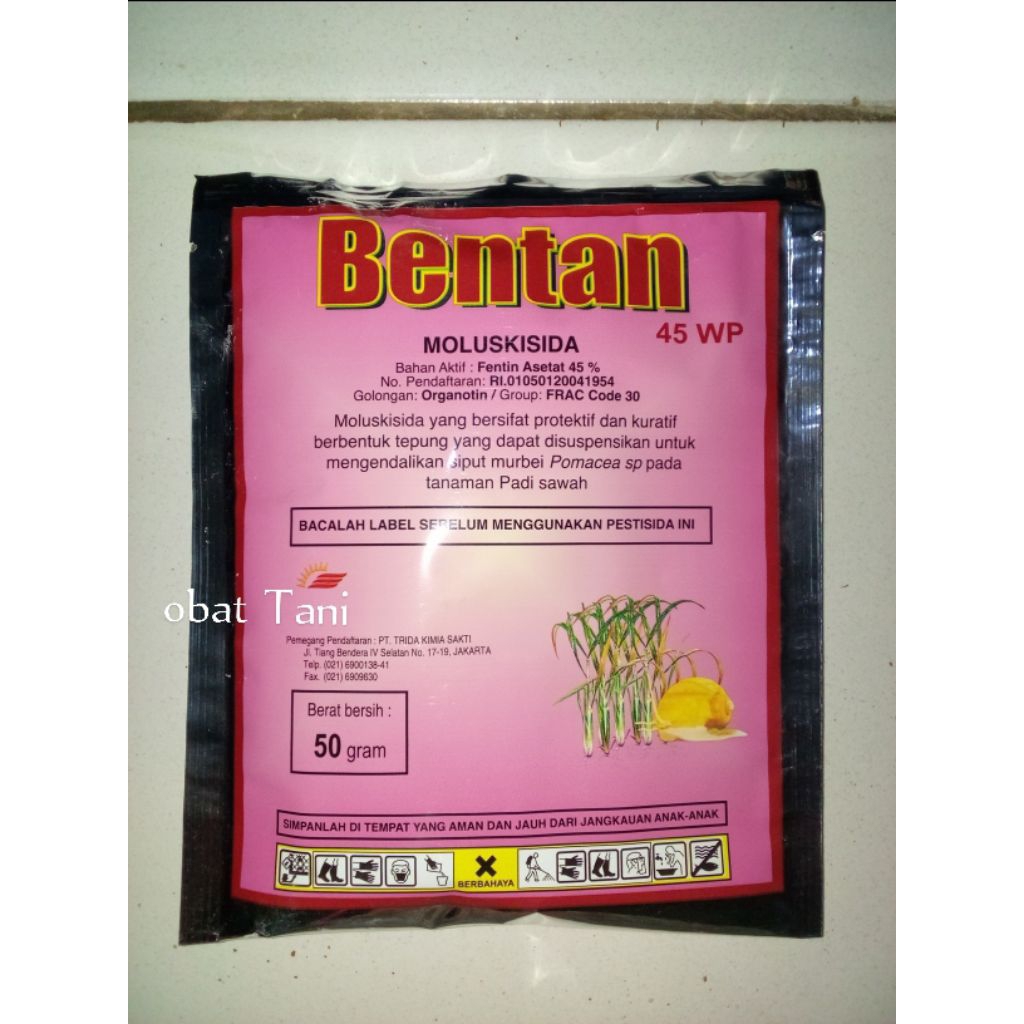 BENTAN 45WP (50 gr)/obat keong siput