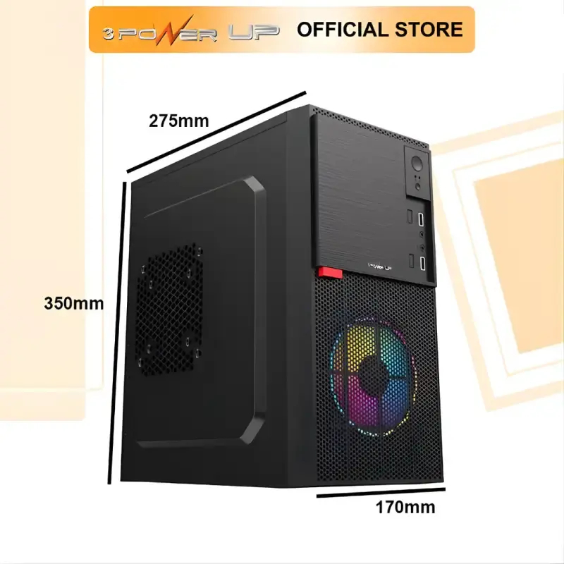 Casing PC 3Power Up AEROMAX AM-560 with PSU 500W m-ATX Case