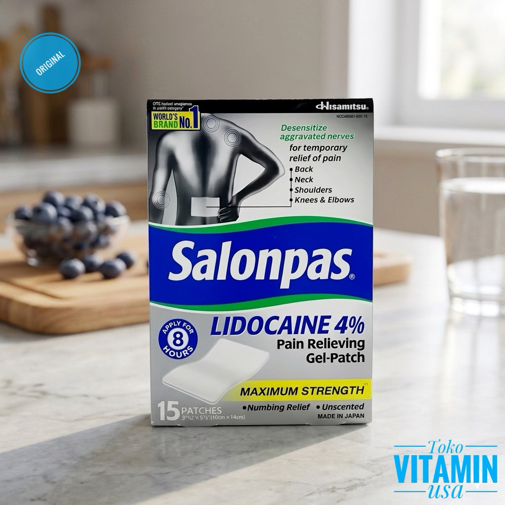 Salonpas Lidocaine 4% 1 Box 15 Patches Koyo