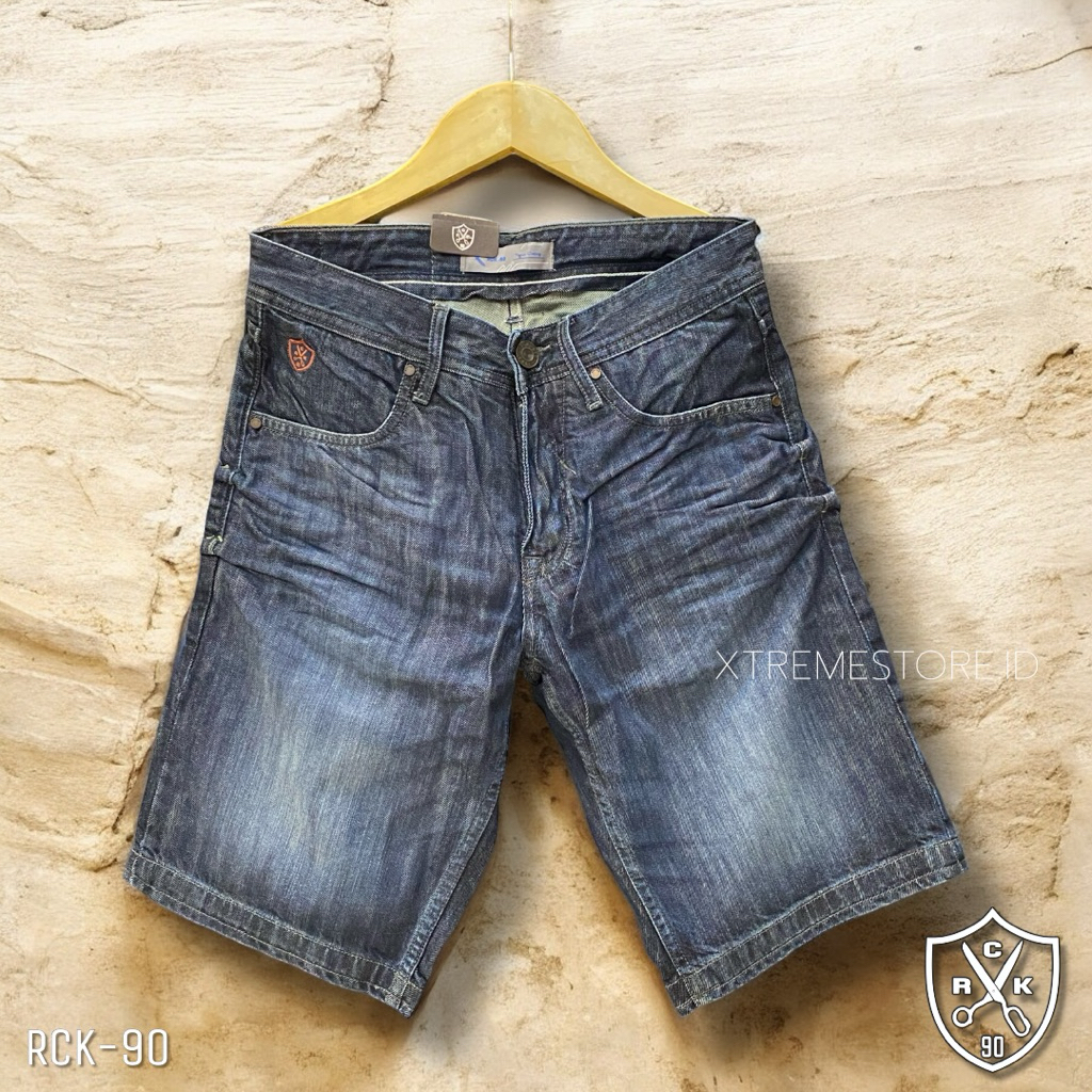 CELANA PENDEK RCK-90 ,celana pendek jeans pria rockstar.bichi series.
