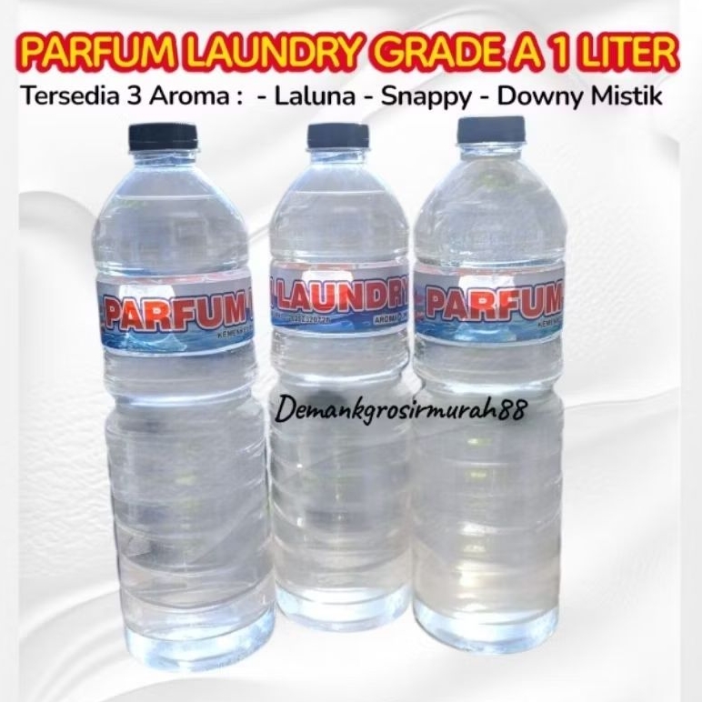 Parfum Pengharum Laundry 1 Liter Botol Wangi Tahan Lama Kualitas Premium Menghilangkan Bau Apek Paka