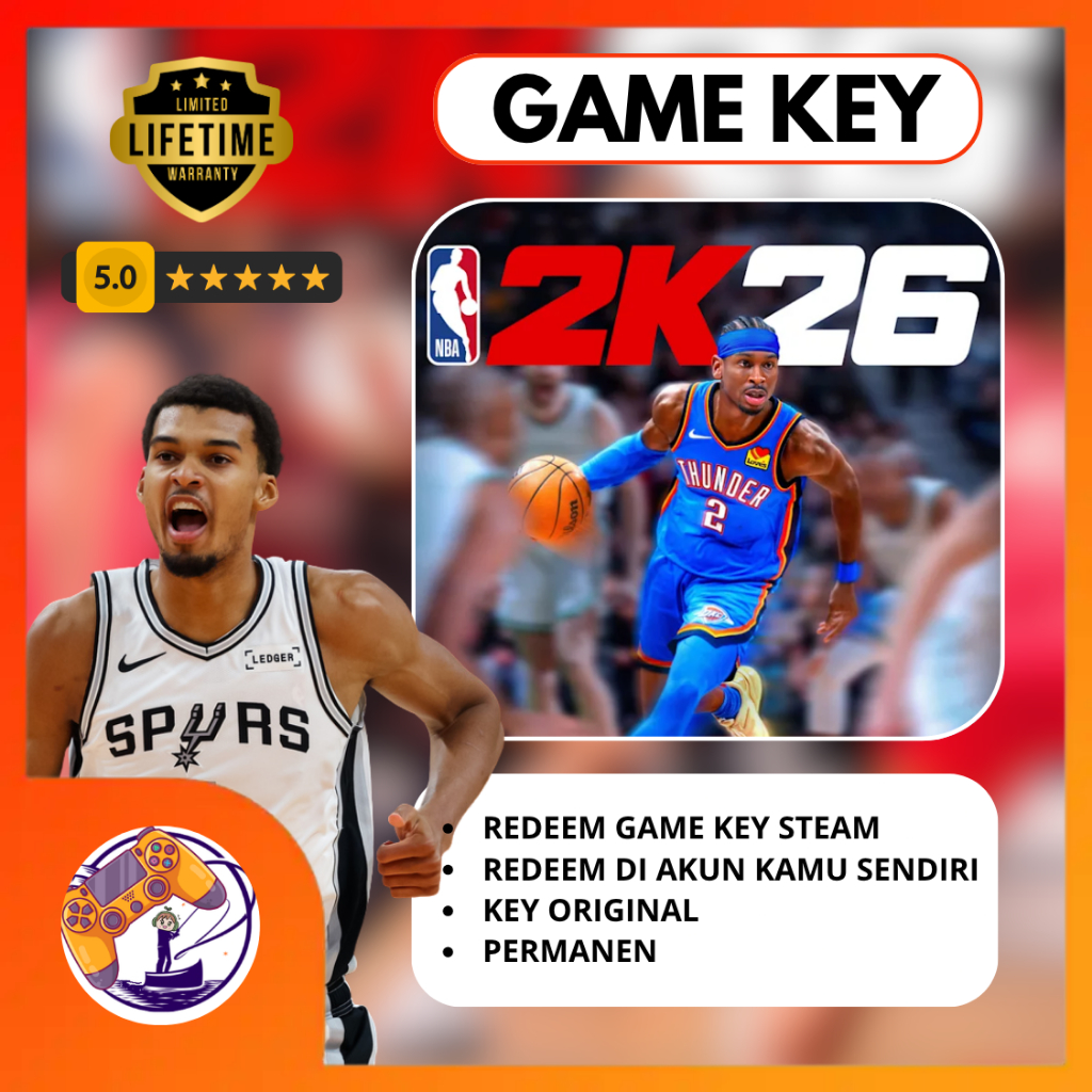 NBA 2K26 PC Steam / Epic Games CD Key / Game Key / Redeem Code - Fast Delivery Garansi Lifetime