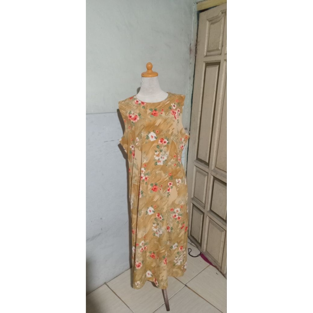 Gamis Kutungan Coklat Pakaian Wanita Bekas Preloved