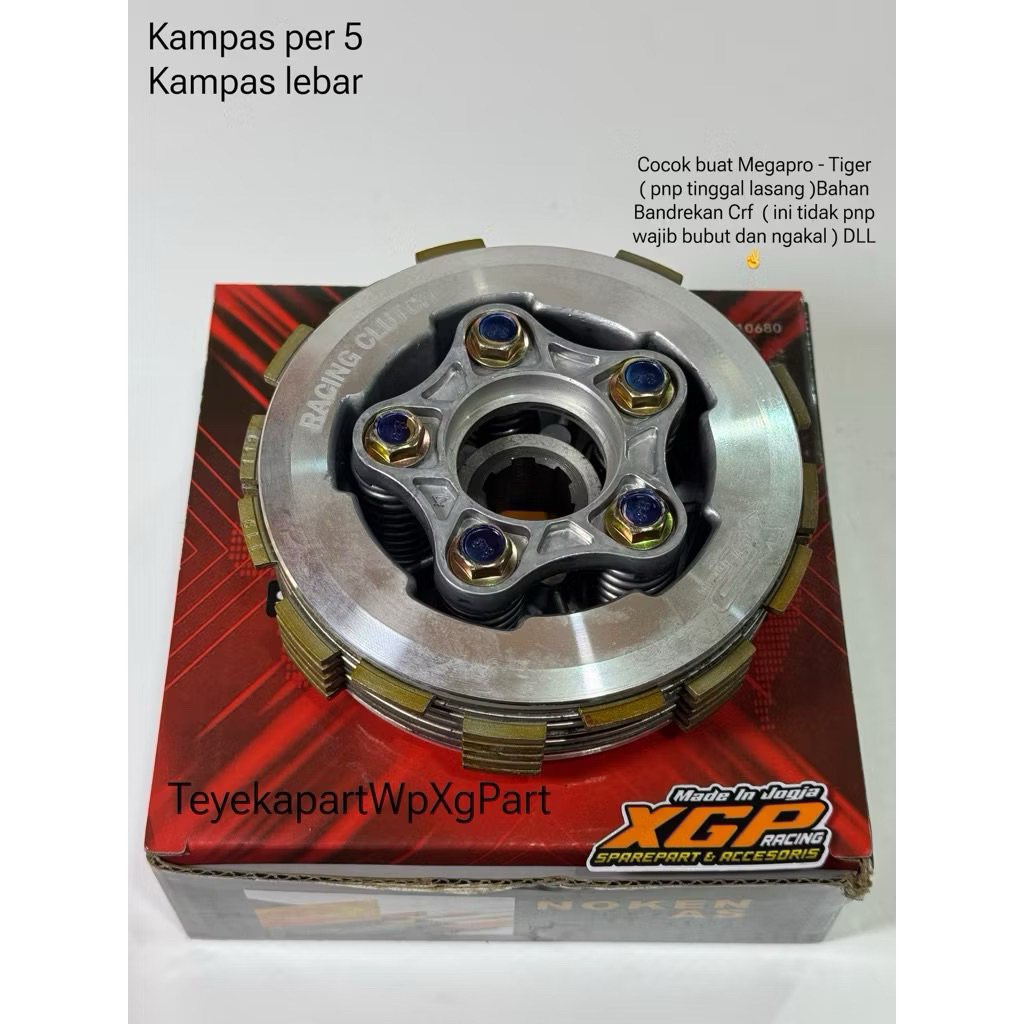 rumah kampas house kopling per pir 5 XGp bukan per 6 kampas 6 viar 250 cc pnp cb gl pro tiger megapr