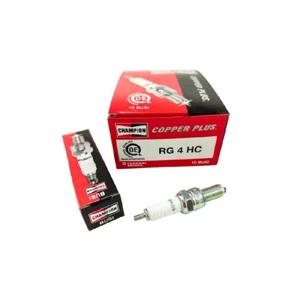BUSI RG4HC CHAMPION 100% ORIGINAL KARISMA SUPRA X 125 BEAT VARIO 110 125 150 SCOOPY SPACY KARBU FI B