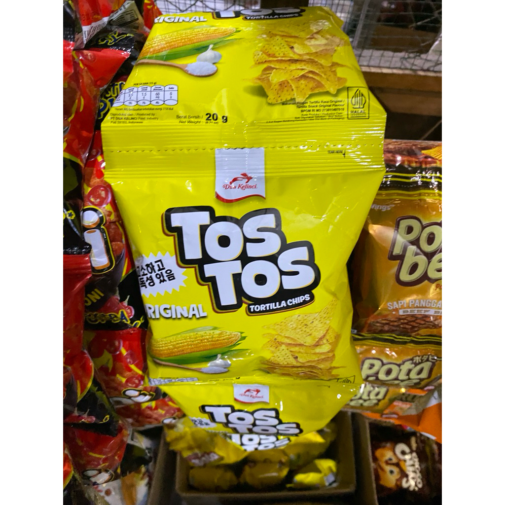 Tos Tos Tortilla Chips Snack Renceng