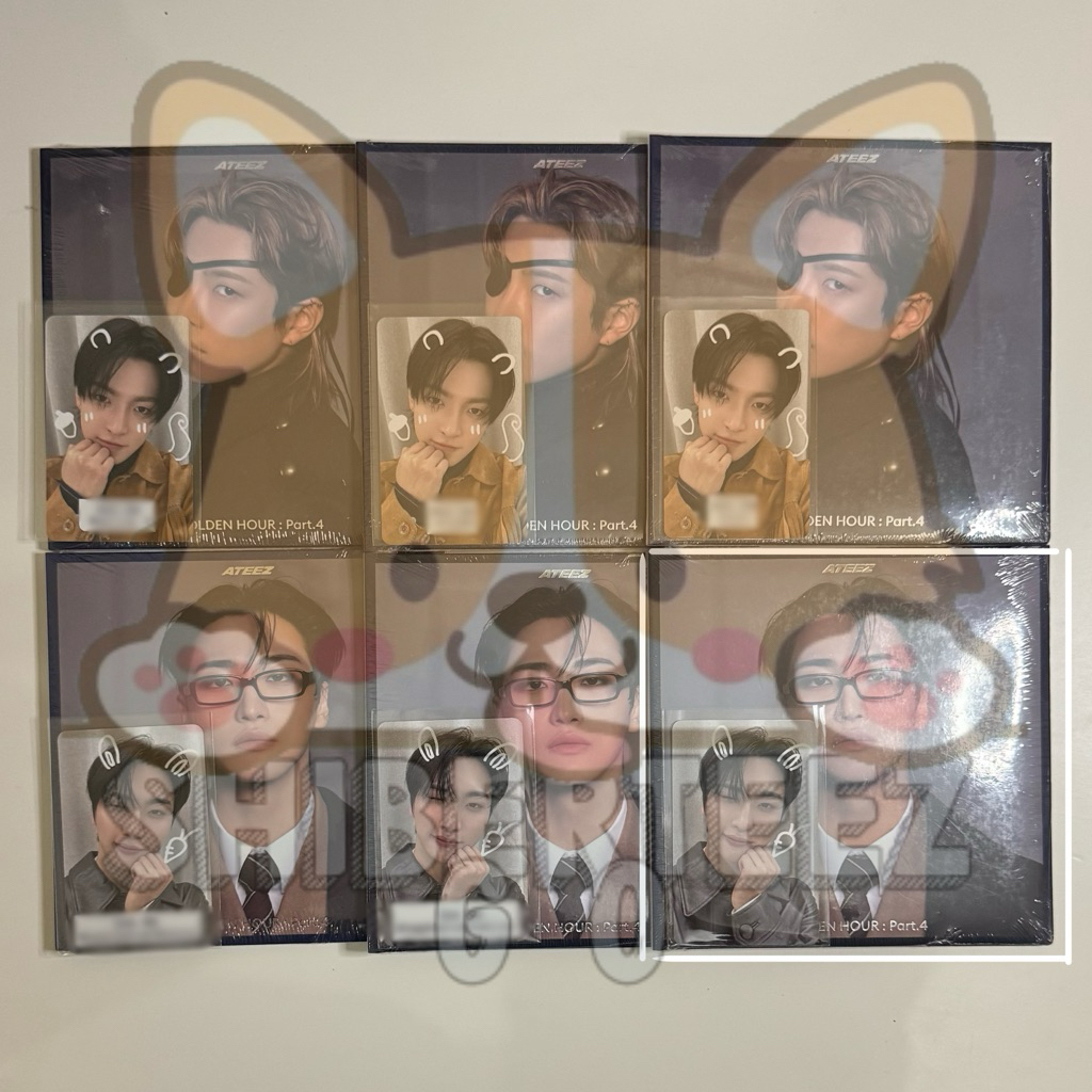 [Ready Stock] Ateez Seonghwa Digipack Golden Hour Part 4 Lucky Draw Apple Music Appmus LD