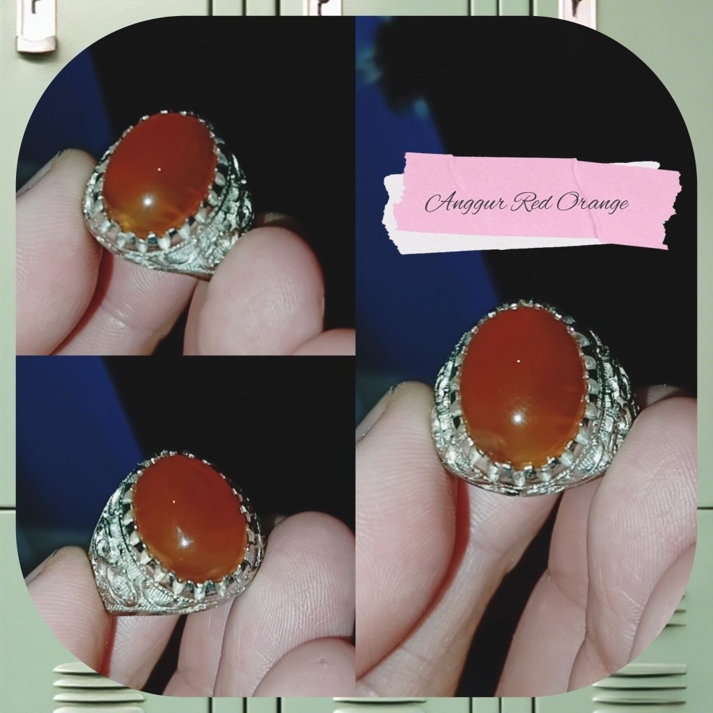 Cncin batu akik asli batu anggur agate chalcedony natural