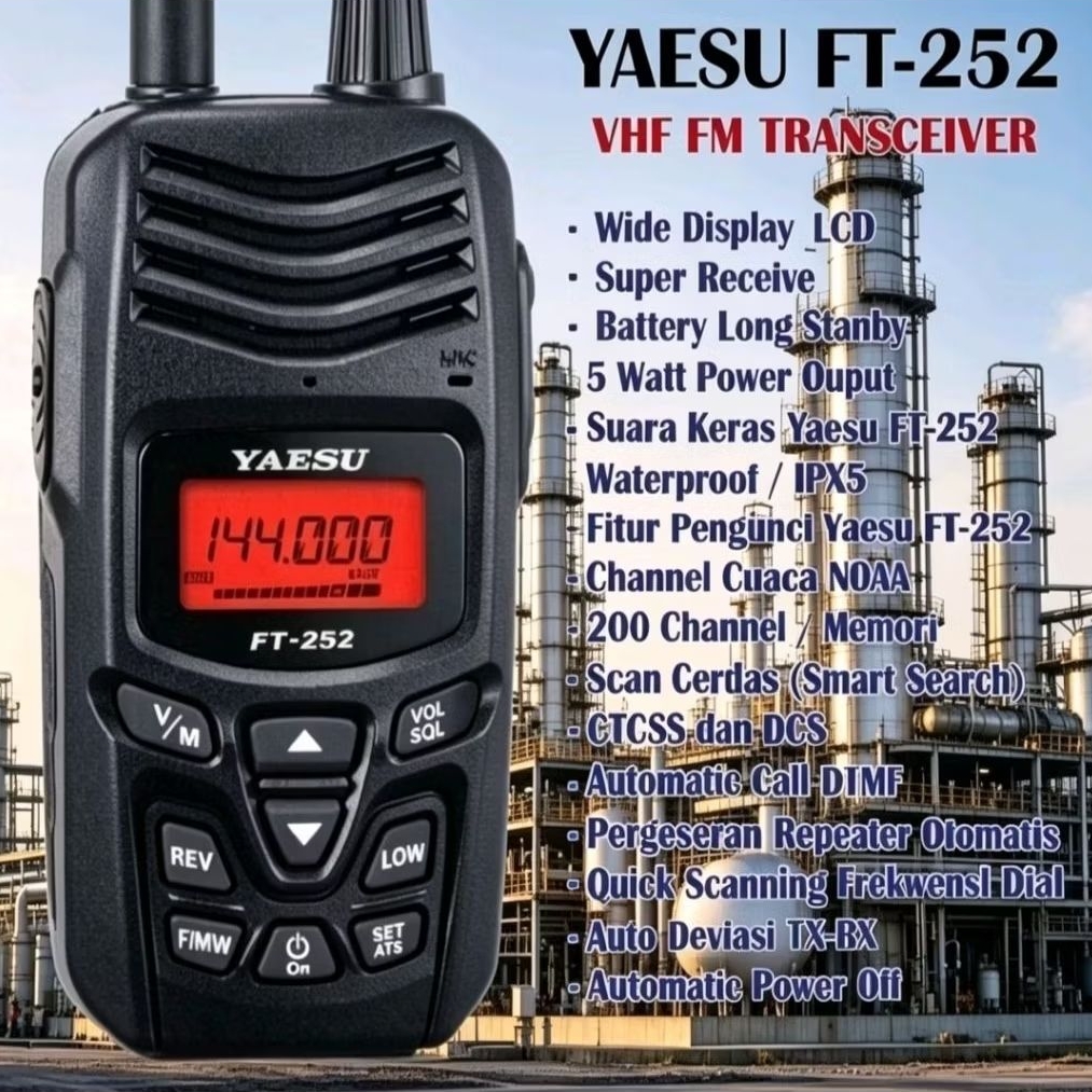 HT YAESU FT-252 VHF FM TRANSCEIVER