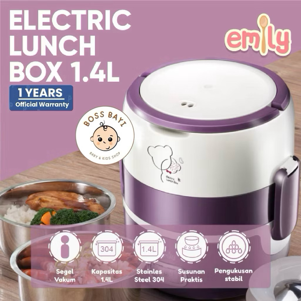 EMILY Electric Lunch Box 1.4L ELB-54003 preloved