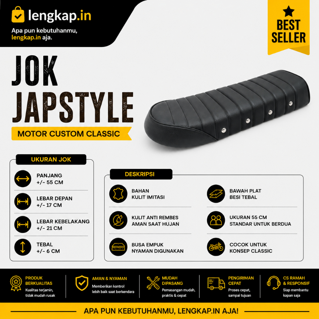 Jok Japstyle Roti Jok Custom Japstyle Jok Motor Custom