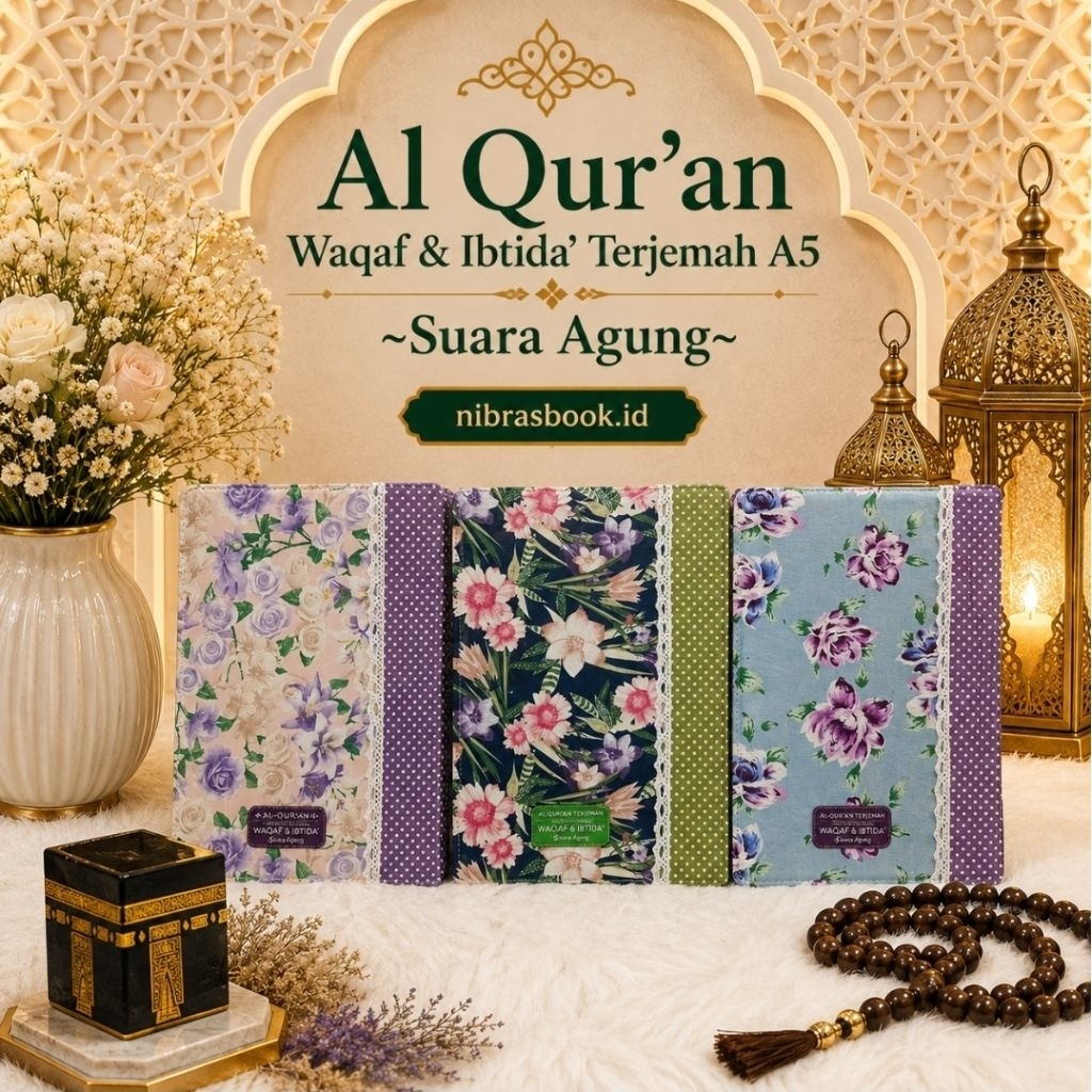 AlQuran Waqaf Ibtida' Tejemah A5|Cover Kain Resleting|Penerbit Suara Agung