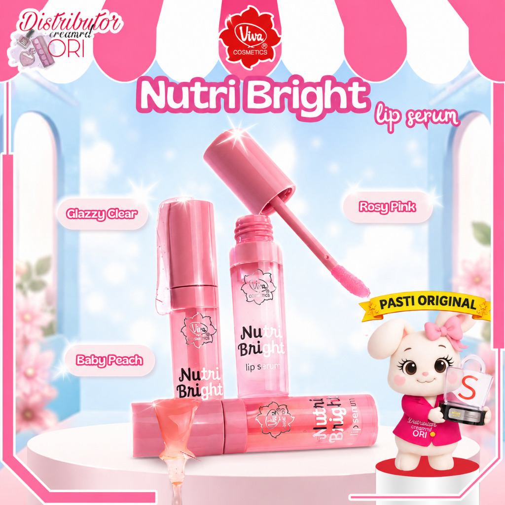 Viva Nutri Bright Lip Serum (BRIGHTENING, NOURISHING, MOISTURIZING, UV PROTECTION) with AVOCADO OIL,