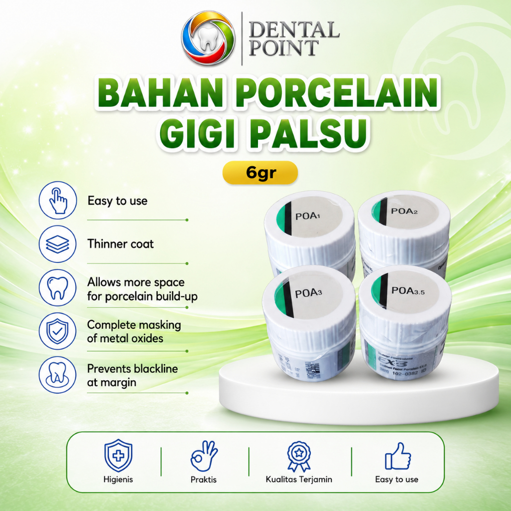 Bahan Porcelain Gigi Palsu/Pasta Opaque/Noritake 6gr
