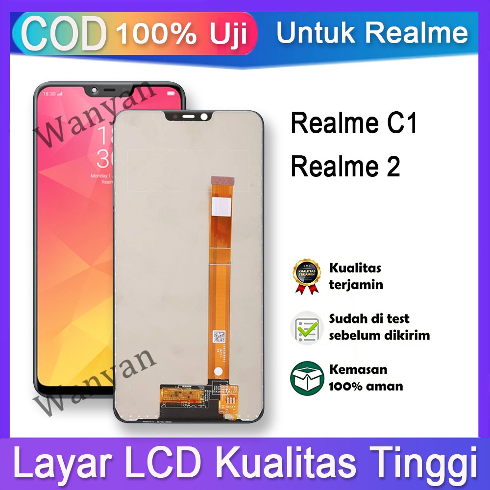 Layar LCD For Realme C1 Realme 2 LCD 100% Original Fullset hp layar Touchscreen untuk Glass Touch Sc