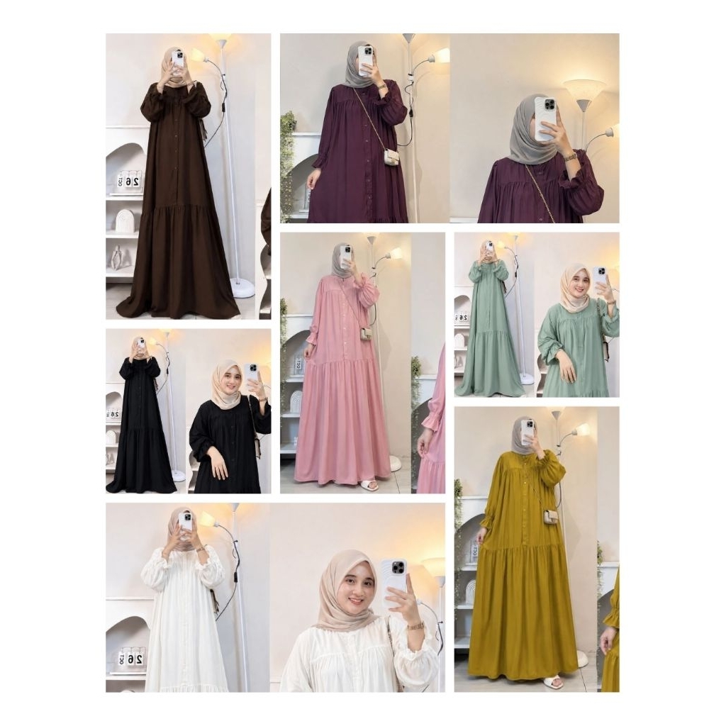 GAMIS DEWASA GAMIS WANITA GAMIS RAYON TWILL PREMIUM ALENA GAMIS TWILL