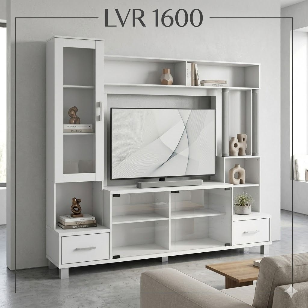 Lemari Buffet TV Minimalis Partisi Penyekat Ruangan Minimalis Pembatas Ruang Buffet Lemari Hias LVR 