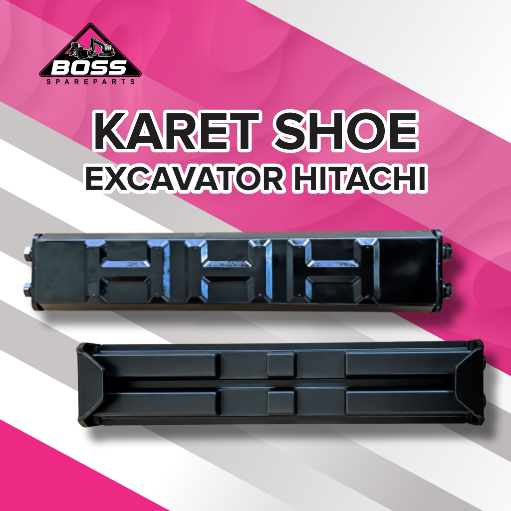 Karet Shoe Excavator Hitachi Rubber Track Pad Excavator Hitachi