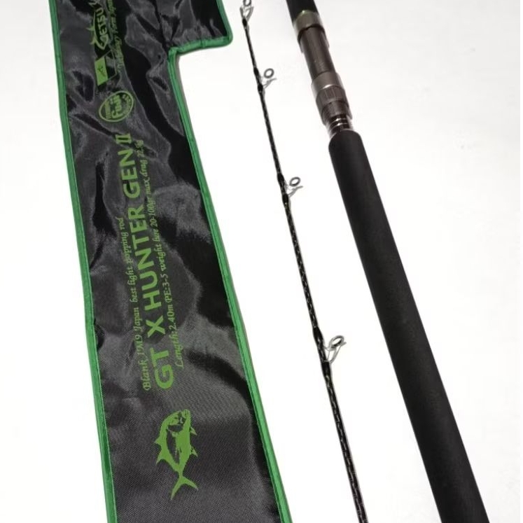 Joran poping GETSU GT X HUNTER Gen ll Ring fuji alconet set fuji 802 240cm.PE kevlar blank joran pop