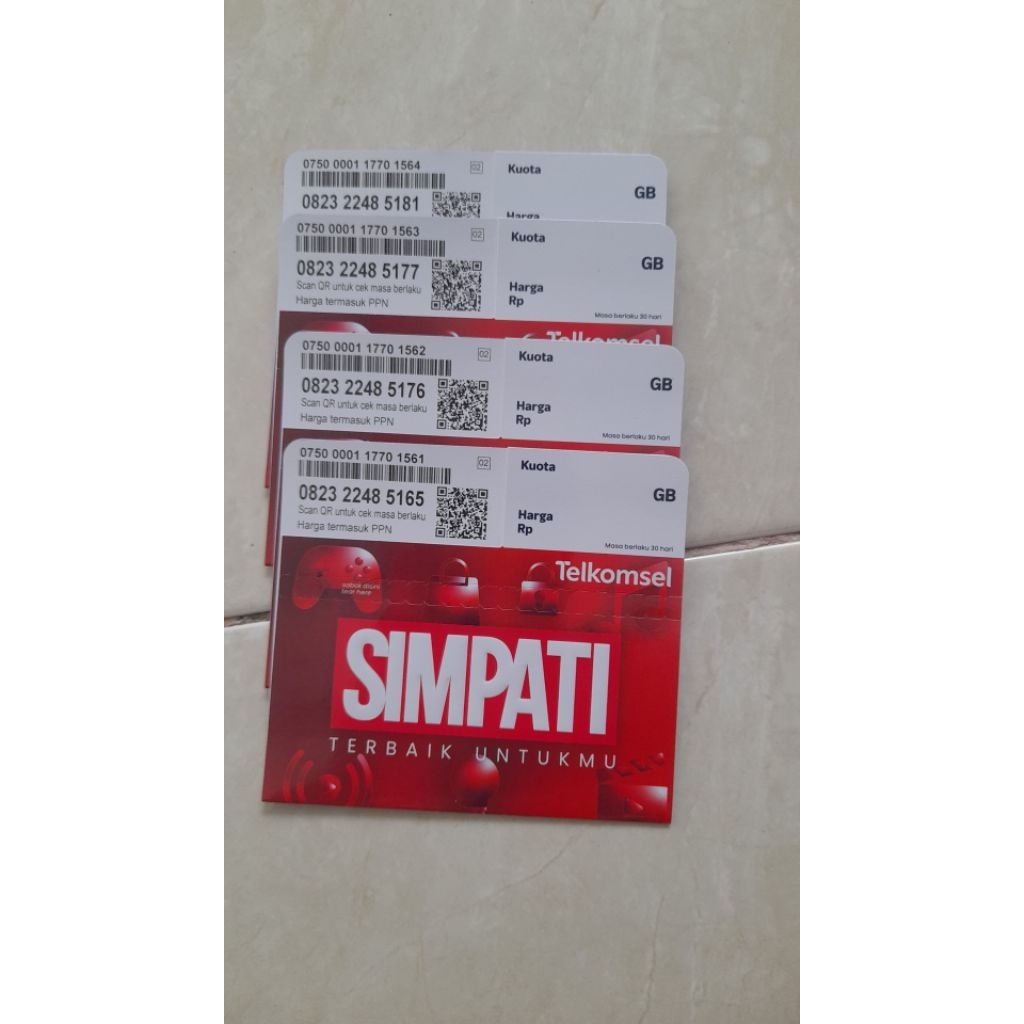 Kartu perdana telkomsel SIMPATI 12 digit free kuota internet,paket nelpon dan sms aktif